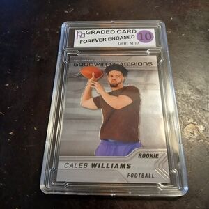 2023 Upper Deck Goodwin Champions Caleb Williams Rookie Gem Mint 10